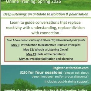 Listening Circle Facilitator Training – Spring 2026 - Canada