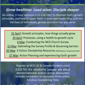 NCD Natural Church Developement - Spring Training - UK